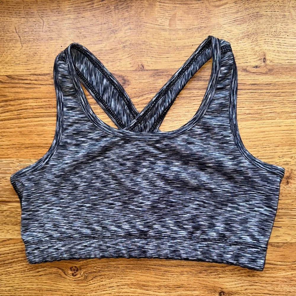 Girls Gray Sports Bra